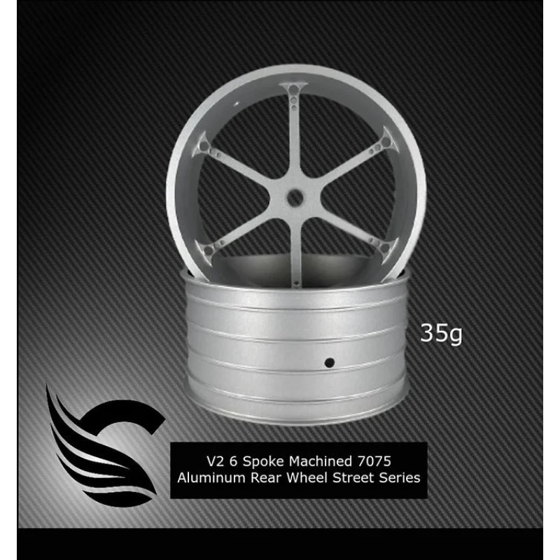 Team Ottsix OTT-V2-7075-STREET Voodoo V2 7075 Aluminum STREET Series Rear Drag Wheels (2 wheels)