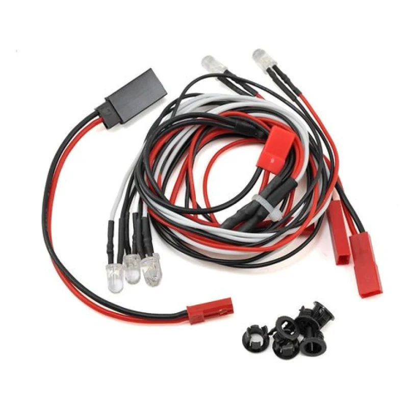 Yeah Racing YEALK0001WT Ultra Bright LED Light Kit w/Light Holders