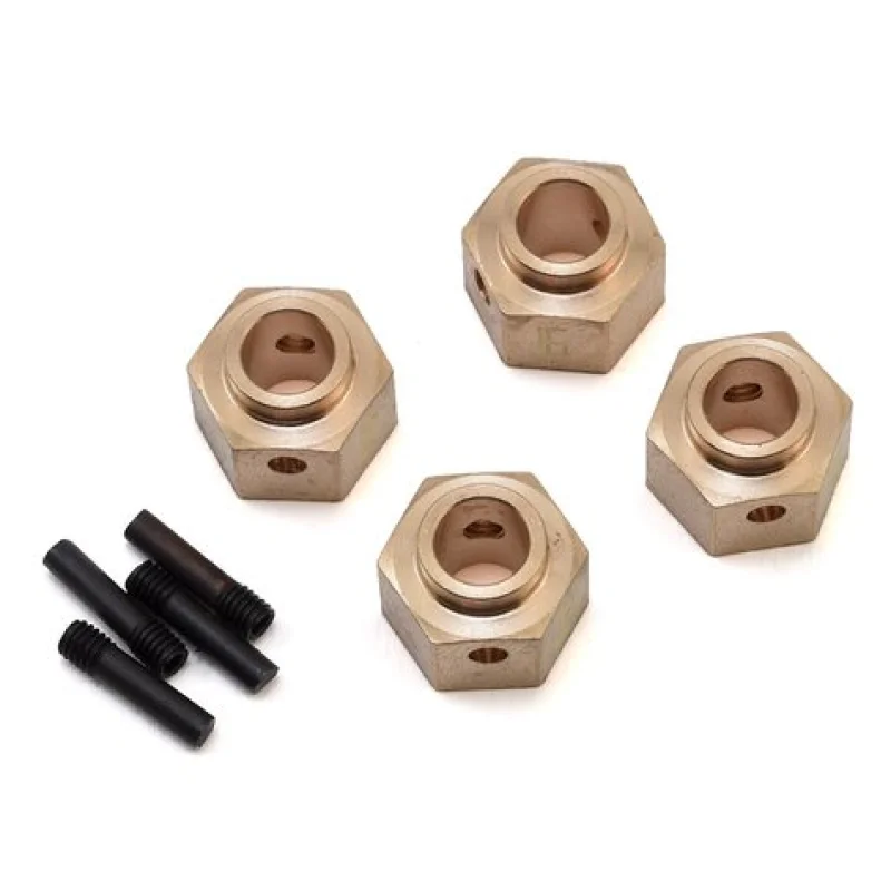 Yeah Racing YEATRX4037 TRX-4 12mm Brass Hex Adapter w/8mm Offset (4)
