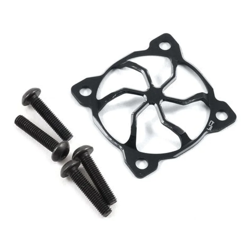 Yeah Racing YEAYA0478BK 30x30mm “3D Whirlwind” Aluminum Fan Protector (Black)