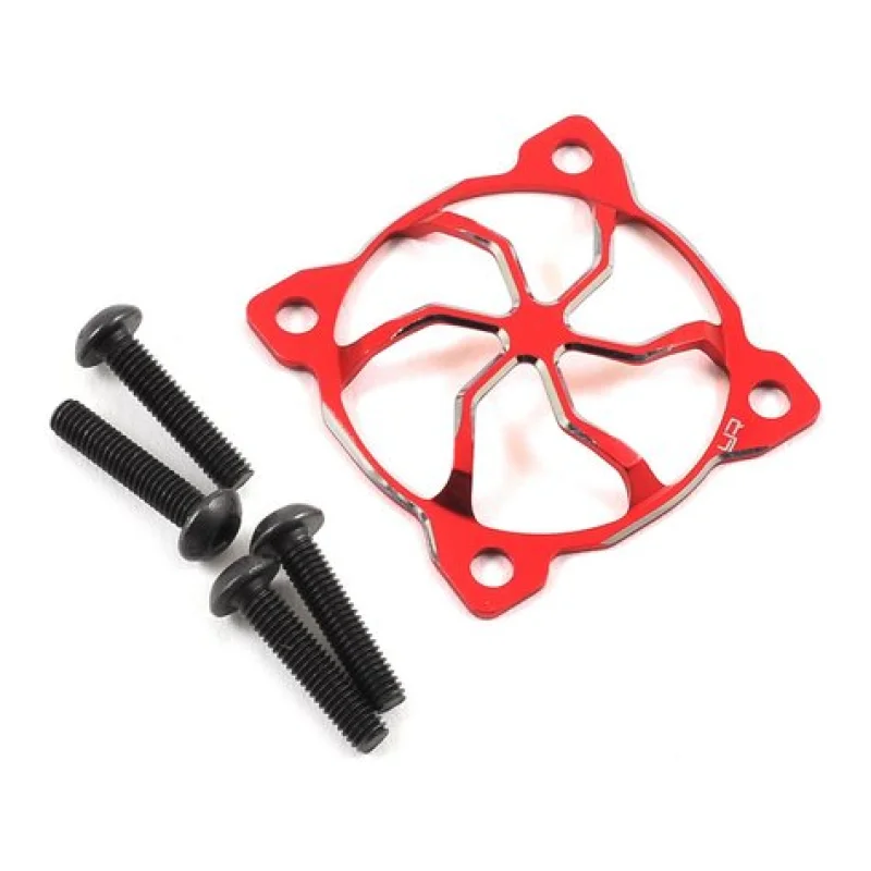 Yeah Racing YEAYA0478RD 30x30mm “3D Whirlwind” Aluminum Fan Protector (Red)