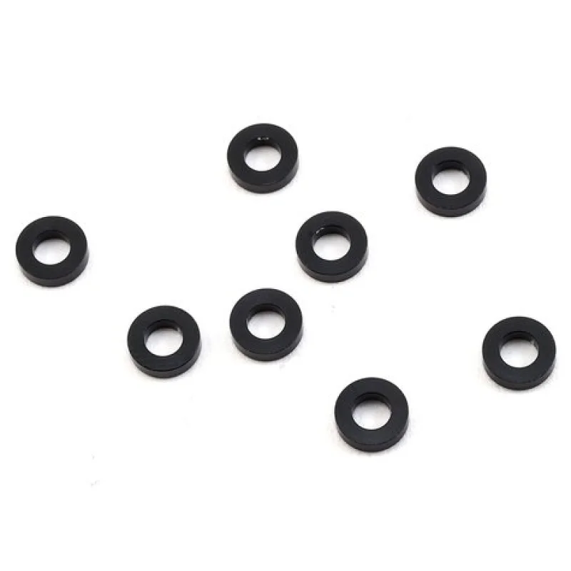 Yokomo YOKZCA3615B 3x6x1.5mm Aluminum Shim (Black) (8)