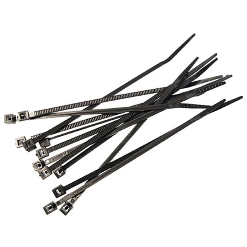 4″ BLACK TIE WRAPS 12PC