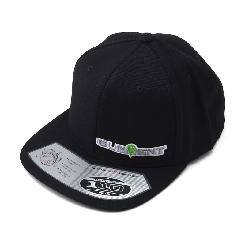 Team Associated Element RC ASCSP261 Flatbill Snapback Hat (Black) (One Size Fits Most)