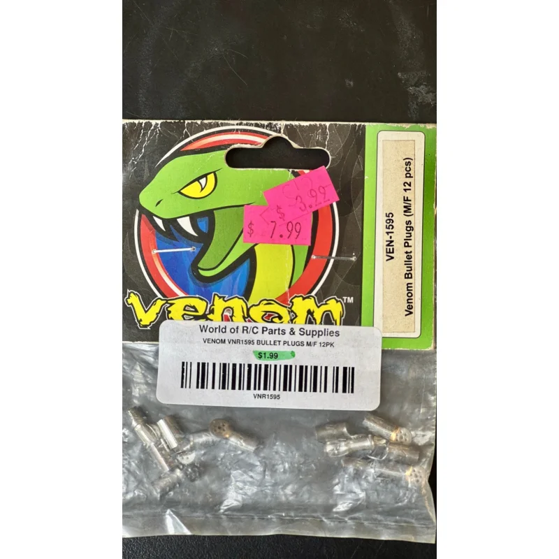 VENOM VNR1595 BULLET PLUGS M/F 12PK