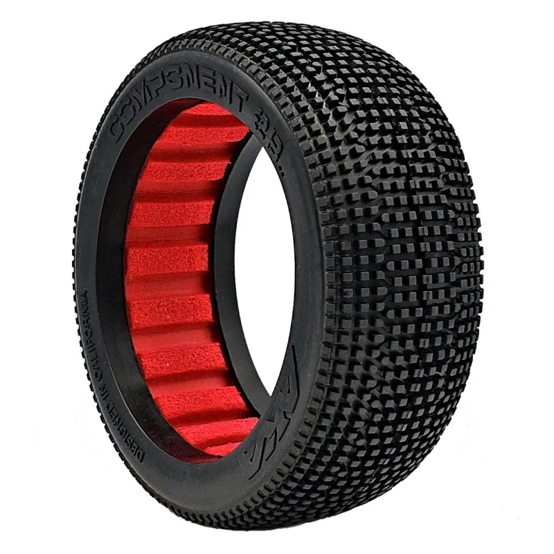 1:8 BUGGY COMPONENT 2AB W/ RED INSERTS SSLW (2)