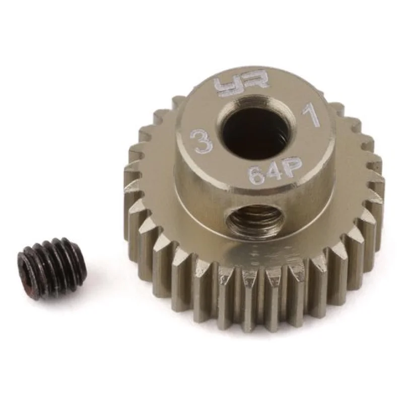 Yeah Racing YEAMG64031 64P Hard Coated Aluminum Pinion Gear (31T)