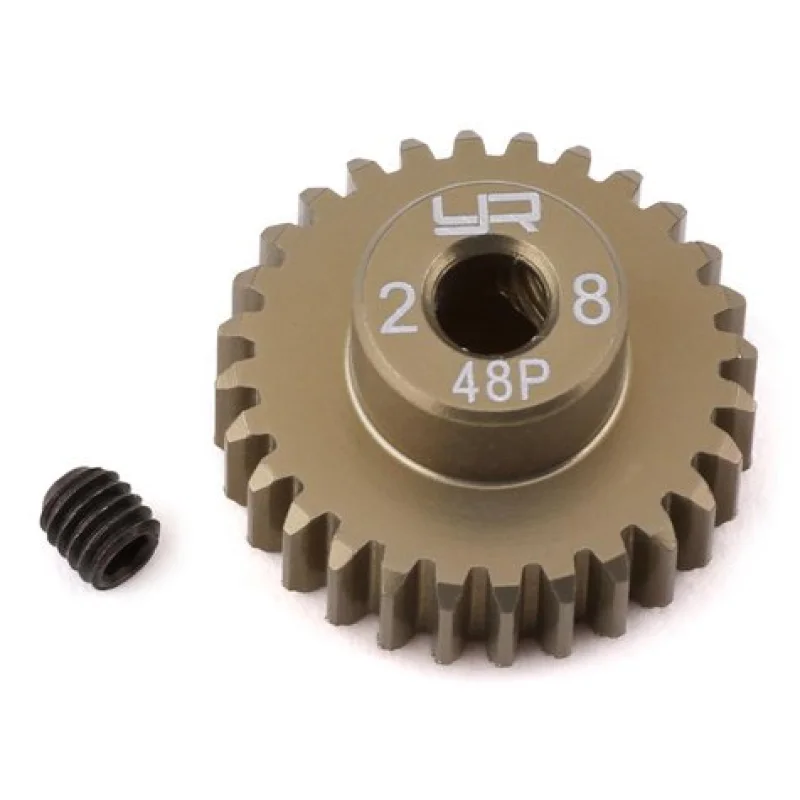 Yeah Racing YEAMG48028 48P Hard Coated Aluminum Pinion Gear (28T)