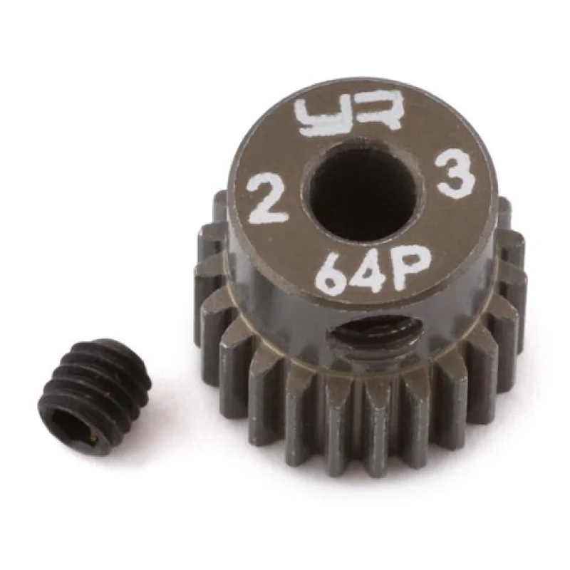 Yeah Racing YEAMG64023 64P Hard Coated Aluminum Pinion Gear (23T)