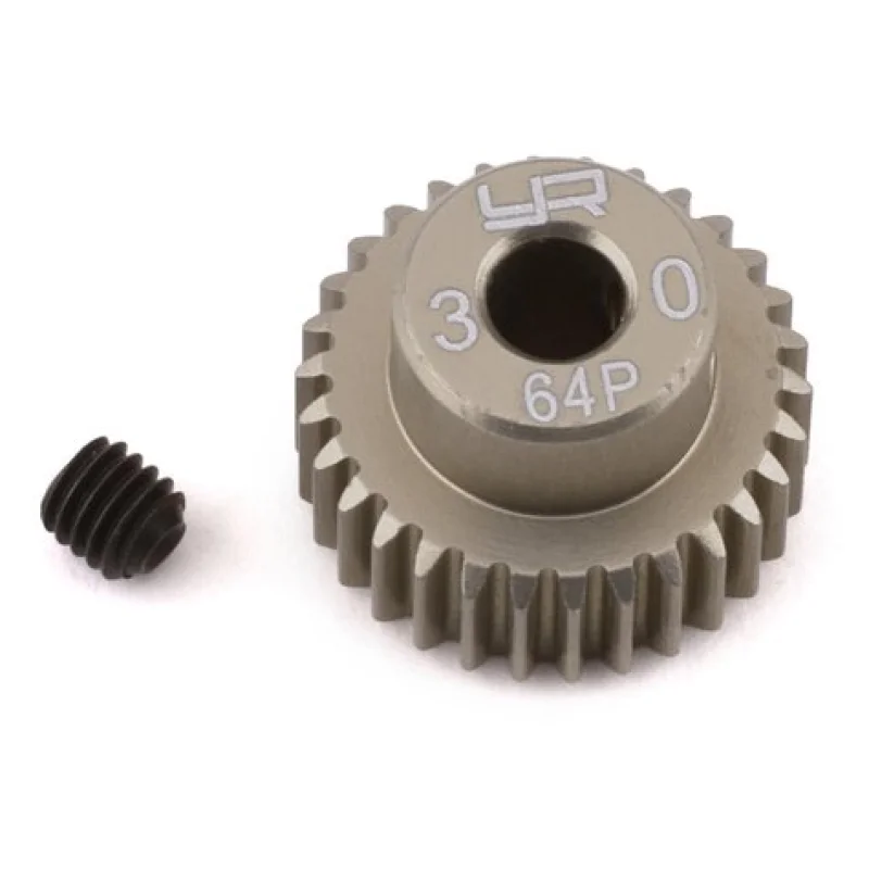 Yeah Racing YEAMG64030 64P Hard Coated Aluminum Pinion Gear (30T)