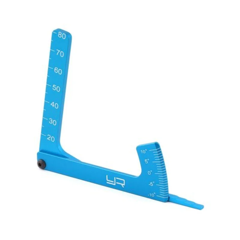 Yeah Racing YEAYT0056BU Aluminum 3-in-1 Camber Gauge (Blue)
