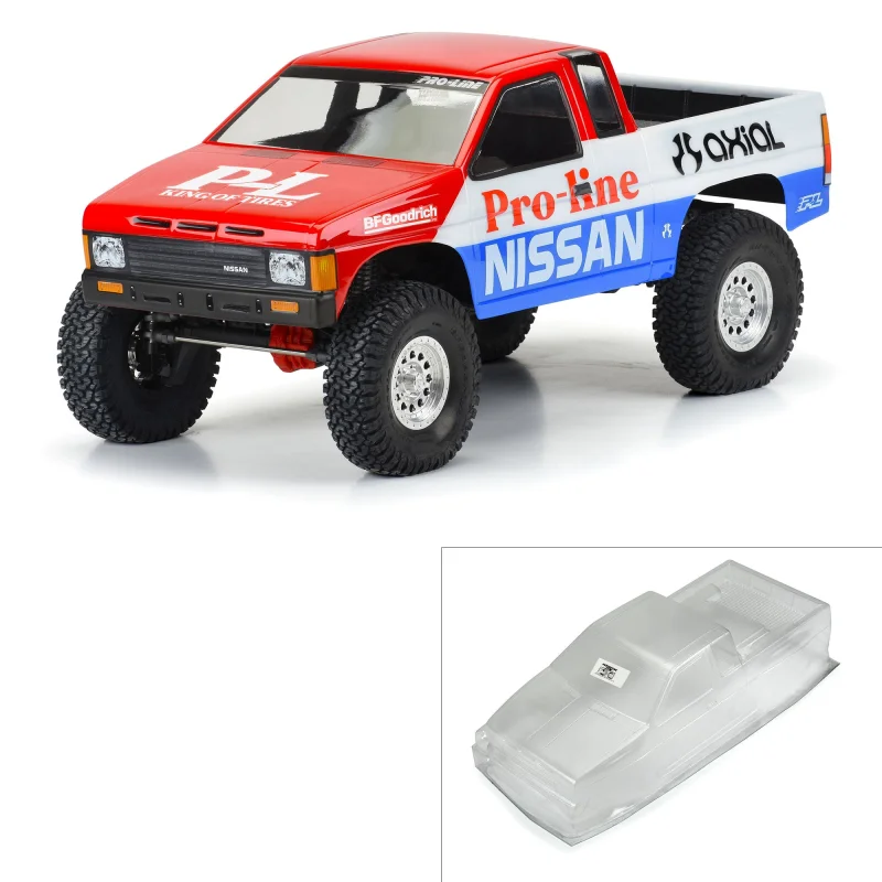 1/10 1987 Nissan Hardbody D21 Clear Body 12.3″ (313mm) WB Crawlers