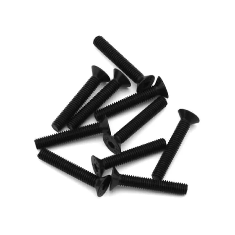 [PROTEK PTK-H-2208 3mm “High Strength” Steel Flat Head Screws (10) (3x18mm)