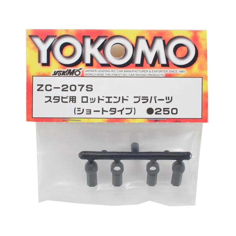Yokomo YOKZC-207S Plastic Stabilizer Rod End Part Set (Short)