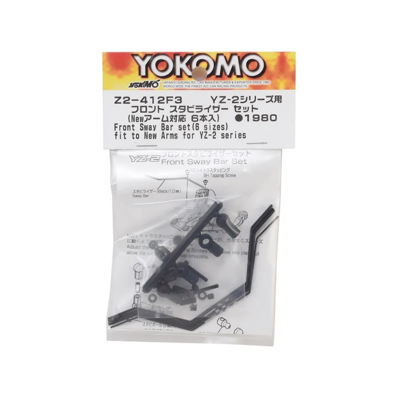 Yokomo YOKZ2-412F3 YZ-2 Front Anti Roll Bar Set (6) (Updated)